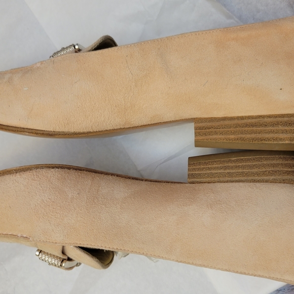 Bottega Veneta Pink Suede Loafers Size 7 - Picture 6 of 9